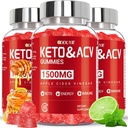 (3 pack) 苹果苹果苹果 苹果 苹果 苹果 苹果 Vinegar Gummys Keto ACV Gummys 支持代谢 和 Fat Burn 配以维生素 B6 和 B12 配以 ACV 补充 QQ Lemon Honey Flavor + 180 Vegan 供男女使用