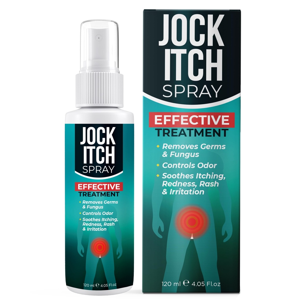 Jock Itch Spray 用于 Jock Itch 的抗菌喷洒 用于 Jock Itch 的 Shoothes 痒, Groin 和 Inner Thighs 的刺激皮肤 QQ 目标 Ringtrom 和 Intertrigo QQ 快速吸收和深度渗透救援
