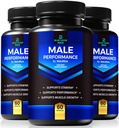 (3 pack) 蓝色维戈尔 Max Pills for Men, 男性健身全自然公式和 Stamina, Premium Capsules for Daily 营养,性能和能量, 官方补充 人类评论 (180 Capsules)