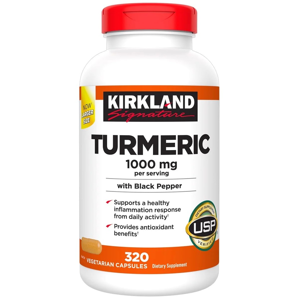 Kirkland 签名 Turmery 与黑胡椒, 1000mg( 320 count)