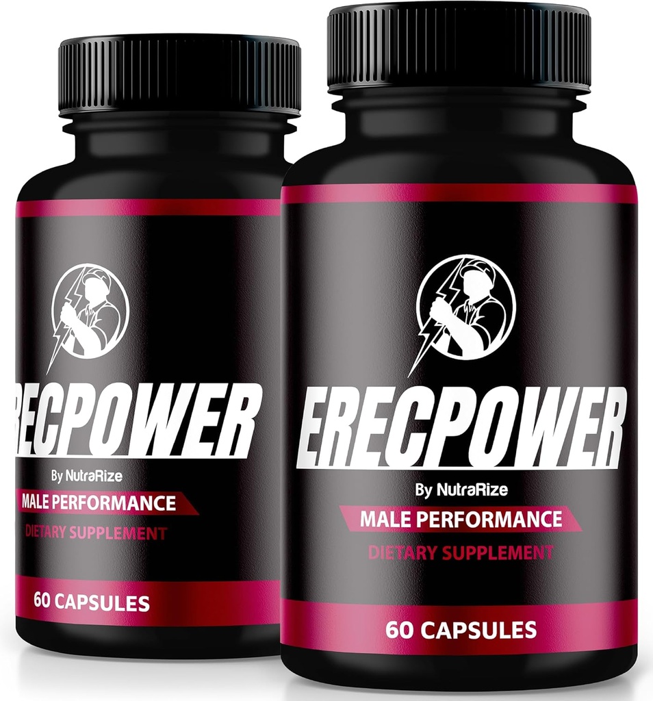 (2 Pack) Erec Power for Men, Official Erec Power Pills, All Natural Mae Supplement, Capsule to Boust Energy and总体健康, Erec Power Support for Peak perform, Vitamin, Review (120 Capsules) (英语).