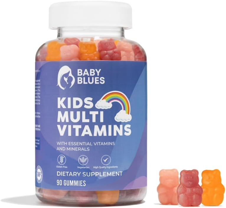 婴儿蓝调(Baby Blues) 完成儿童多维塔明·古米(Multivitamin Gummy) - 儿童日常健康必需维生素 - 美味儿童多维塔明·古米熊