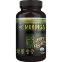 100% Raw and Prure Moringa 叶粉胶囊. 有机认证莫林加叶. 天然超级食品有必需的氨基酸,抗氧化剂和Omega 3,500mg,120 Capsules.