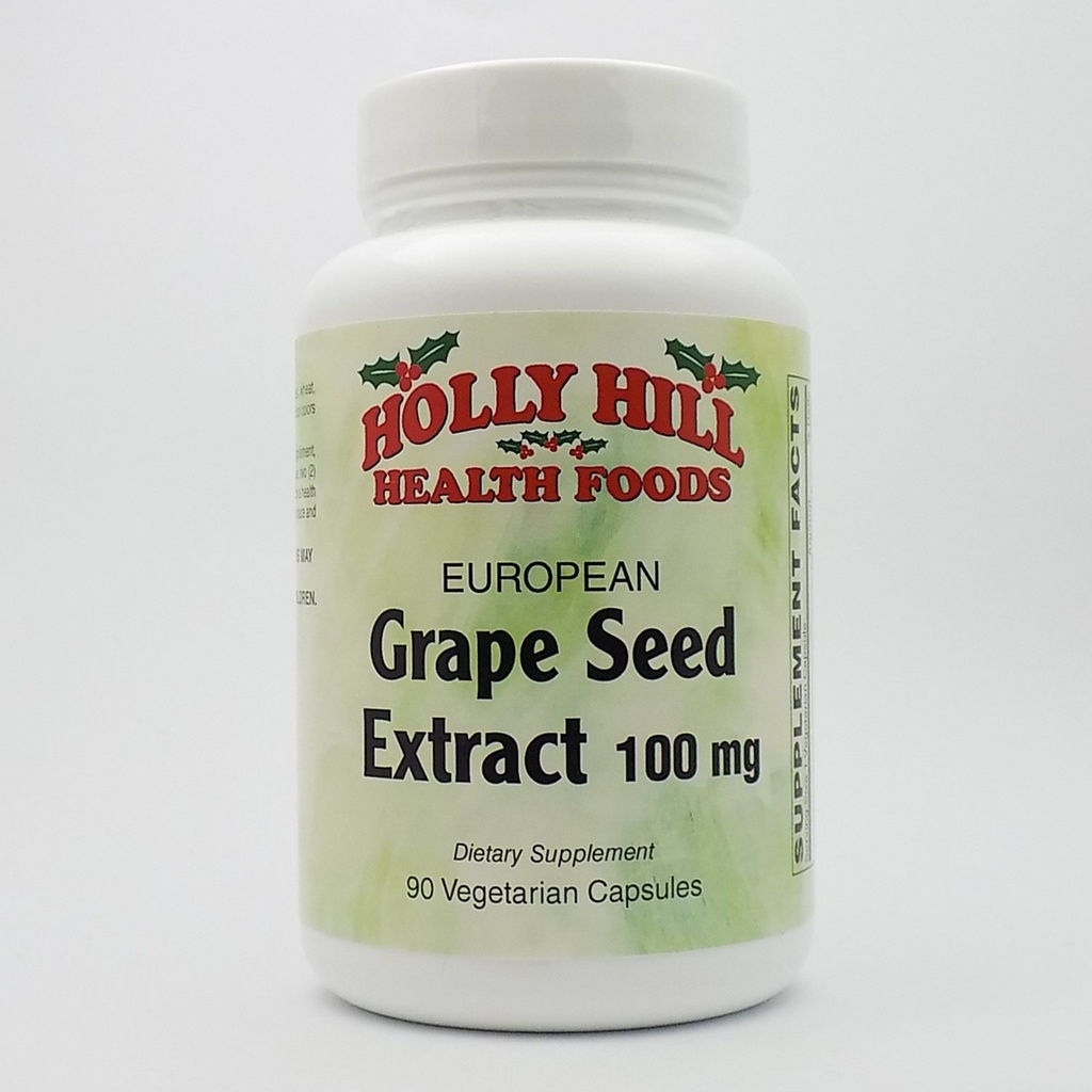 Holly Hill Health Foods,欧洲葡萄种子摘录 100 MG,90 Capsules