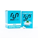 RUN GUM 薄荷能源 Gum 50mg Cafeine Taurine & B-Vitamins Per Piecle, 24 Piecle (Pack of 12), 2 Piecle = 1 咖啡或能源饮料,无糖,零卡路里