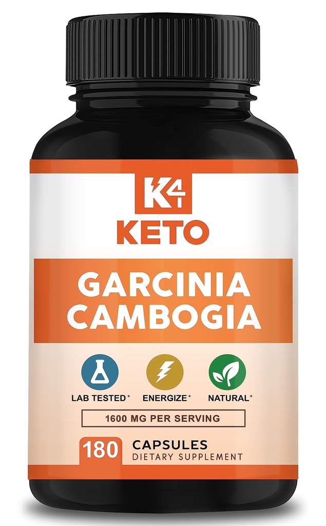 Garcinia Cambogia 1600 mg(180 Capsules) - 纯天然萃取剂补充剂 - Garcinia Cambogia 降水、甘米、液体、茶粉和粉末的标准化替代品