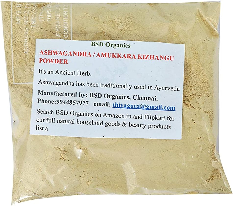Ashwagandha/Amukkara Kizhangu粉,100克/3.5盎司