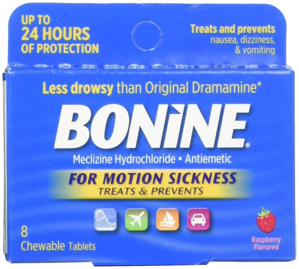 Bonine for Motion Disease Chewwits, Raspberry Flawared, 8 each each profiles 互联网档案馆的存檔,存档日期2013-12-04., p.