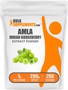 Bulk Assupports.com Amla 提取粉末 - 印度鹅莓提取,Amla 粉末 - Gluten Free, 每架服役1克, 250克(8.8 oz)(一包)