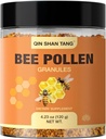 Bee Pollen Granules - 天然超级食品补充品,富含蛋白质、维生素、矿物,用于免疫支持、能源促进和消化健康(120克)