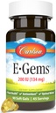 Carlson E-Gems 200 IU(134 mg),天然来源维生素E,最佳井,90软宝石