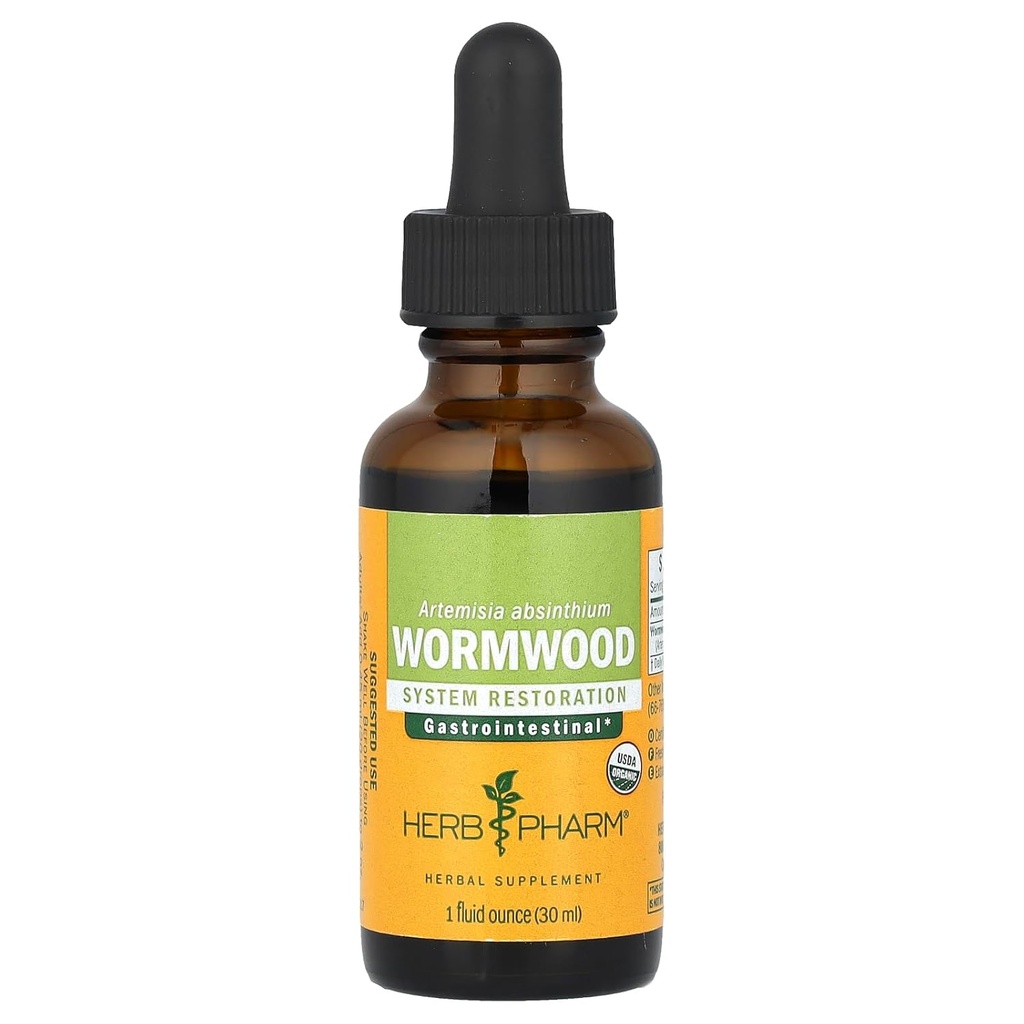Herb Pharm 有机蠕虫木提取器, 1 Fz