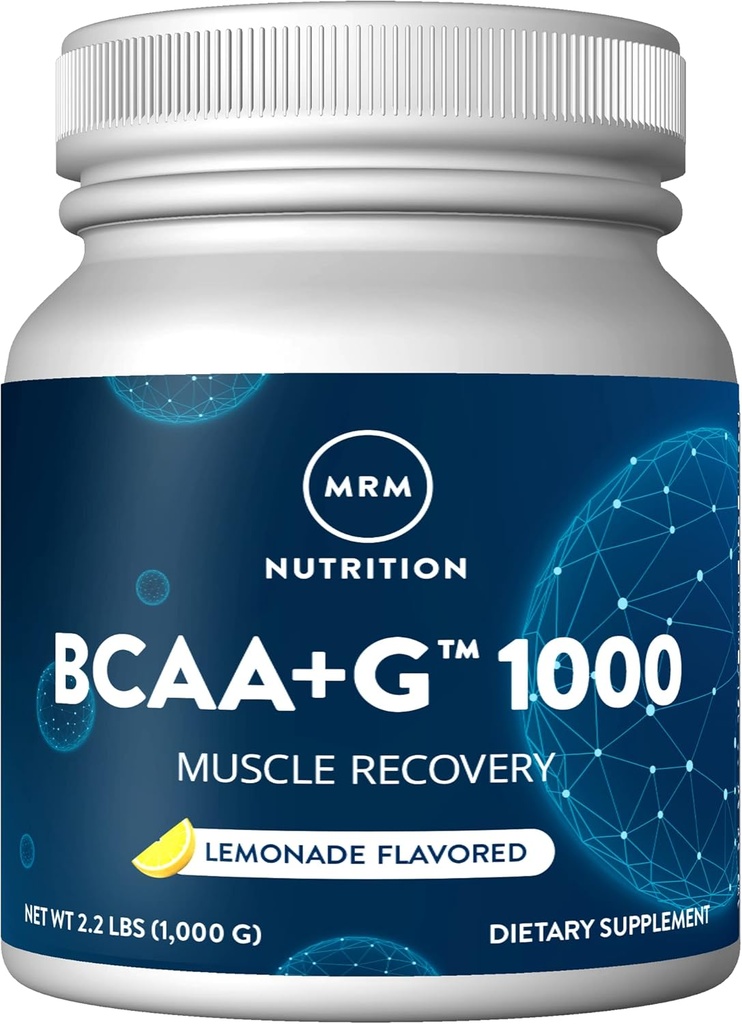 MRM BCAA+G,柠檬水,35.2Ounce (1000g) 塑料罐头
