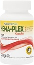 Natus Plus Hema-Plex 铁 - 60 快动作卡普尔 - 85 mg Chelated 铁 + 维生素 C 和 Bioflavoids 用于健康红血细胞 - Vegan, Gluten Free - 30 services