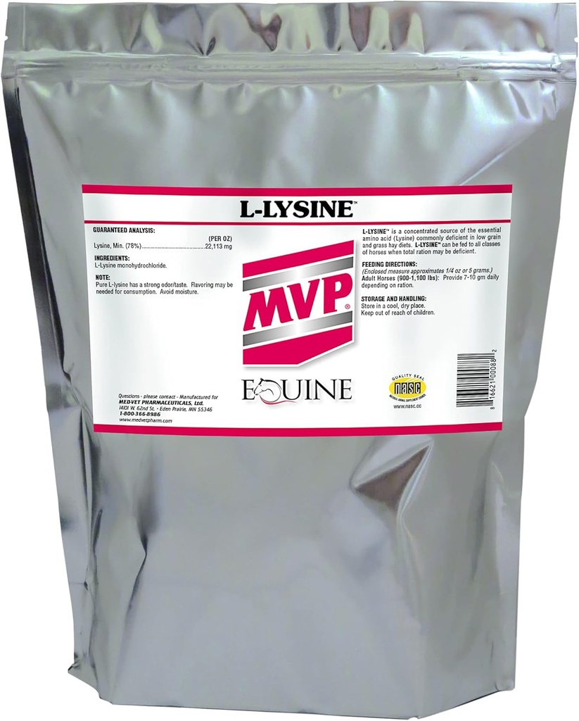 用于Equine肌肉/免疫支持的L-Lysine(5lb)