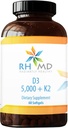 RHMD D35,000 + K2 饮食补充剂(60软胶)