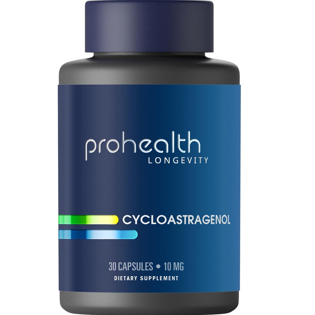 ProHealth Cycloastragenol 补充剂,每服10毫克,用于支持Telomere长度、DNA结构和健康老龄化