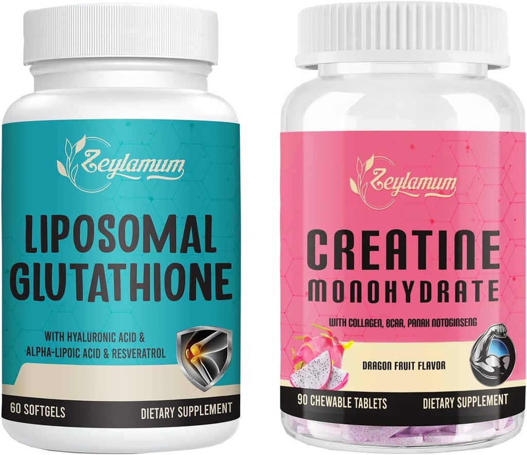 Liposomal Glutathione 1 包装和克里丁单水合物 1 包装