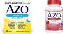 AZO Yeast Plus 双救济 60块药片、Yeast感染和阴道症状救济 + Cranberry Pro Urinary Tract 健康补充剂 600mg PACRAN, 1 service = 1杯以上 Cranberry Juice 100 CT