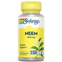 SOLARAY NEEM Leaf 400mg 健康血液,皮肤和免疫系统支持 QQ 非GMO, Vegan & Lab 验证 QQ100 Veg Caps