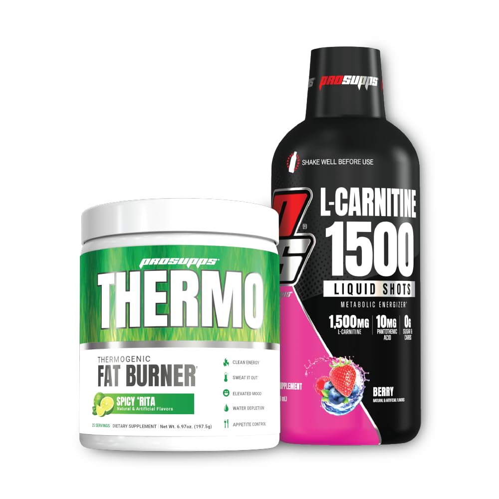 PROSUPS 热肥燃烧热火药 辣丽塔和 1500 L-Carnitine Berry - 重量管理与前期工作 - 能量,木气,Appetite Control -
