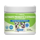Pet Welling - Ultimate Probiotic 9 Strains for Cats and Dogs - 自然支持消化和尿道切克健康160格拉姆.