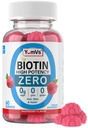 Biotin Gummys Sugar Free – 5000 mcg 高概率 Biotin for hair, Skin & Nails – 零糖,Non-GMO, Gluten Free, Vegan Raspberry Gummys – 60 Counter (英语).