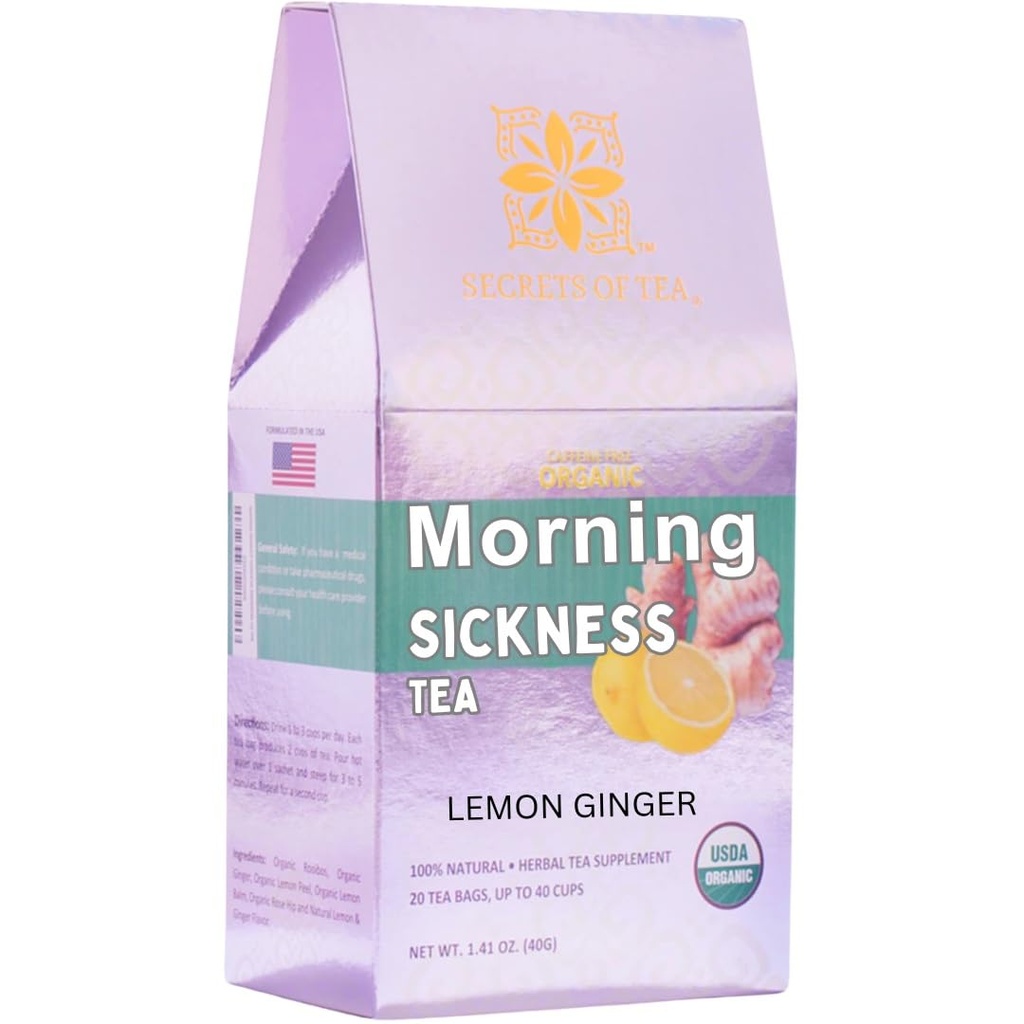 茶的秘密 - 孕期 茶 - 热或冰毒 早间 病期 茶 - 咖啡因 免费 第一次三联赛 怀孕必须怀有 - 柠檬姜 - 最多40次服药 - 20次(1包)