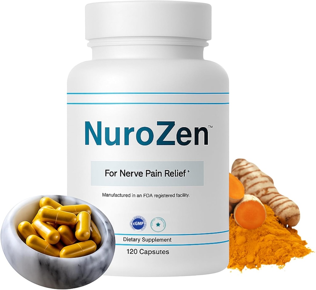 神经支持补编 - 120 Capsules → MSM的强力混合剂,Alpha Lipoic Acid,B维生素和Turmeric 支持神经健康,功能和救济,建议每天4 Capsules, GMP-验证