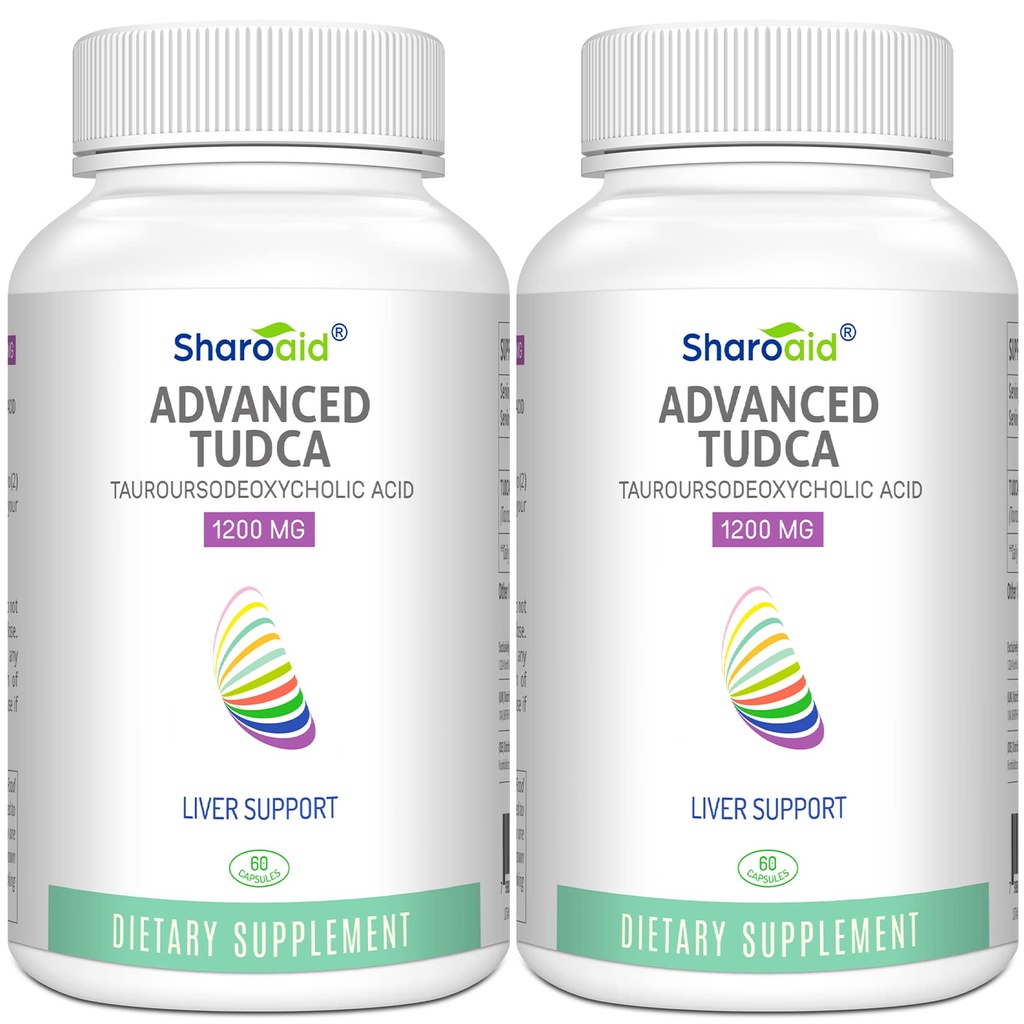 TUDCA 肝脏支持补充 1200 mg-Thirther Party Tested-Bile Salts for Liver Detox Cleanse-High Structure-Vegan Capsules for Liver, Gallbladder, Kidney Health, Bottle-120 Capsules (英语:Gallblader, Kidney Health, Bottle-120 Capsules)的1200 mg-第三党测试-Bile盐