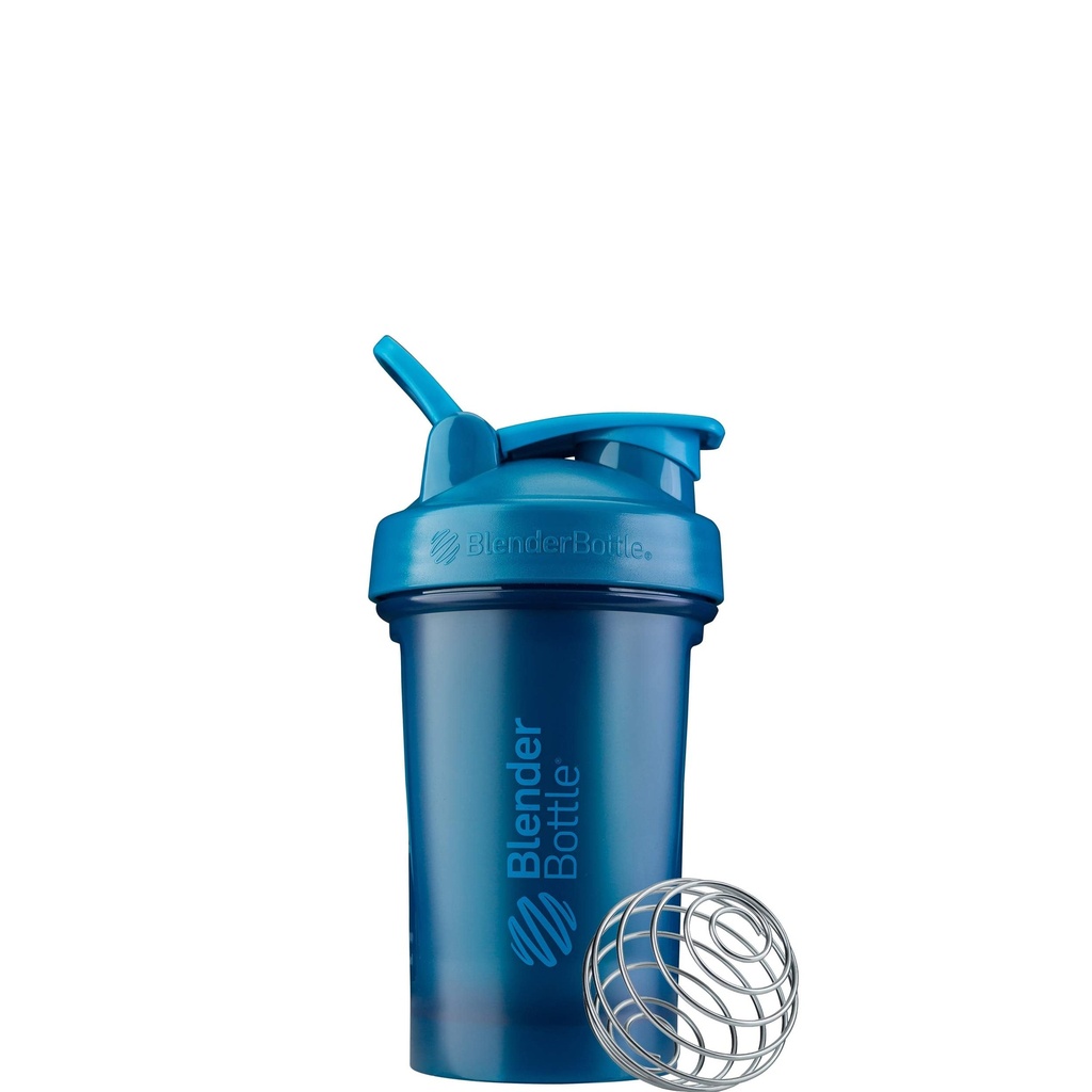 BlenderBottle Classic V2 摇摆瓶 完美为蛋白质摇摆和预选工作,20-Ounce,Ocean Blue