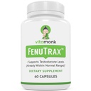 VitaMonk FenuTraxTM Fenugreek 抽取功率50% Fenugreek种子抽取标准化 Fenuside - 与 Testofen 相比时的高富罗斯坦诺尔·格莱科西德和萨波宁含量 - 60 Capsules