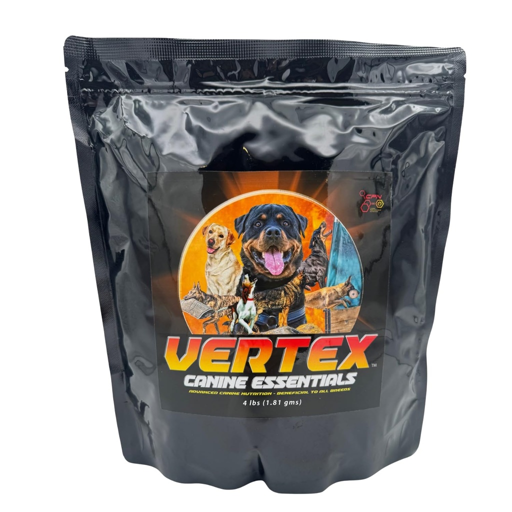 Vertex高性能狗补充剂 — Predicested Liver, Whey & Egg蛋白 — 支持肌肉,恢复,生育,文摘和牛奶生产 — 理想工作,培育和活跃狗 - 4LBS