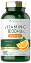 卡莱尔维生素C Chewables 1000mg 180平方块 蔬菜,Non-GMO,Gluten免费补充品