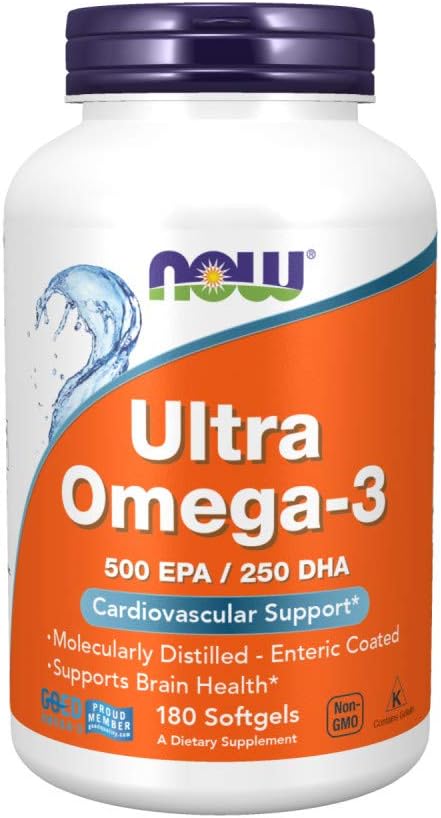 Now Foods - Ultra Omega-3 500 EPA/250 DHA - 180 软胶