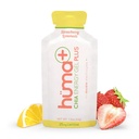 Huma Plus(双电解质) - Chia Energy Gel,草莓柠檬水,12 Gels,25mg Cafeine - 胃部友好,真食品能源 Gels