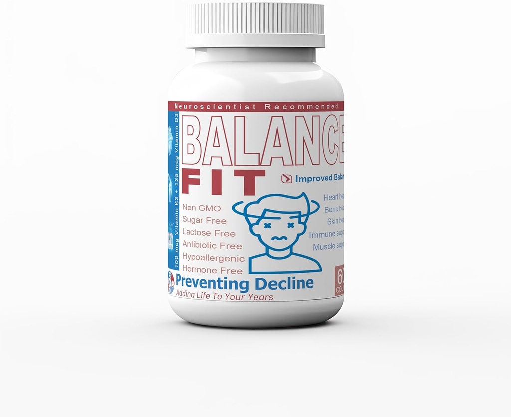 平衡 Fit + 100 mcg 维生素 K2 + 维生素 D3 Capsules + 支持平衡和均衡 → 60 Capsules
