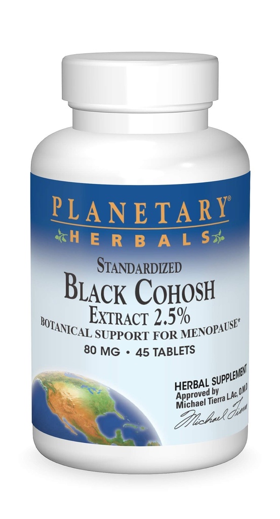 行星草原 标准化的黑色 Cohosh 摘录 2.5 平板电脑,45个