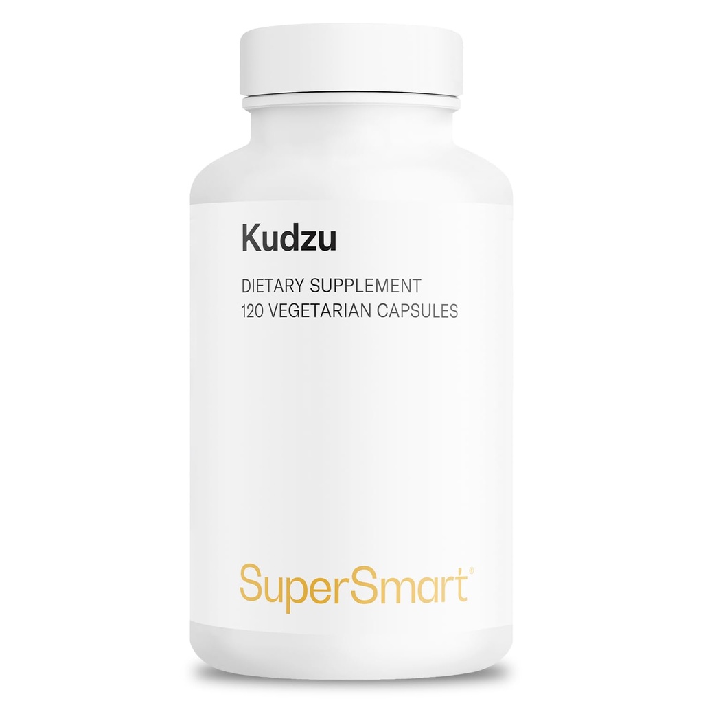 Supersmart - Kudzu Extract 500 mg Full Spectrum - Powerful Herbal Extract Antioxidant | Non-GMO & Gluten Free - 120 Vegetarian Capsules