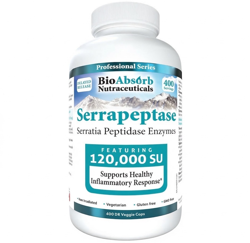 BioAbsorb Serrapeptase 补充 120000 SPU,高概率,延迟释放