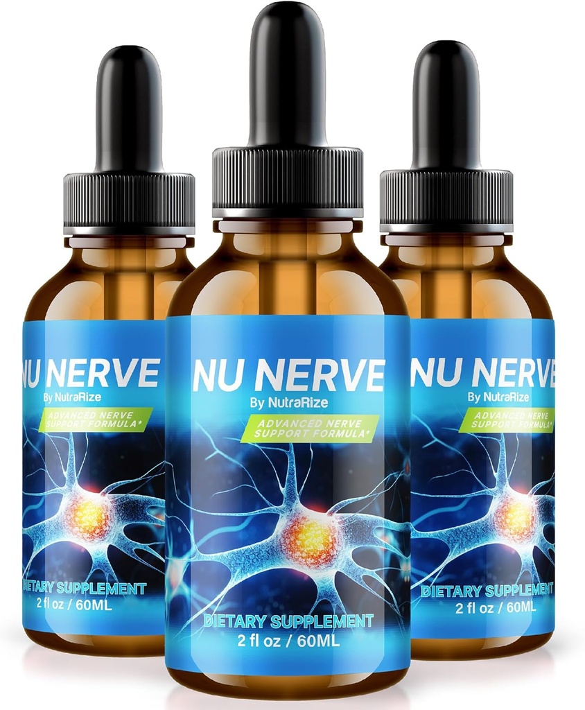 NutraRize( " 3 Nu Nerve Drops " 包、 " 神经健康支助 " 包、 " 所有自然能力补充 " 包、 " 健康神经生长营养公式 " 包、 " 官方血液液滴滴审查 " (90份服务)