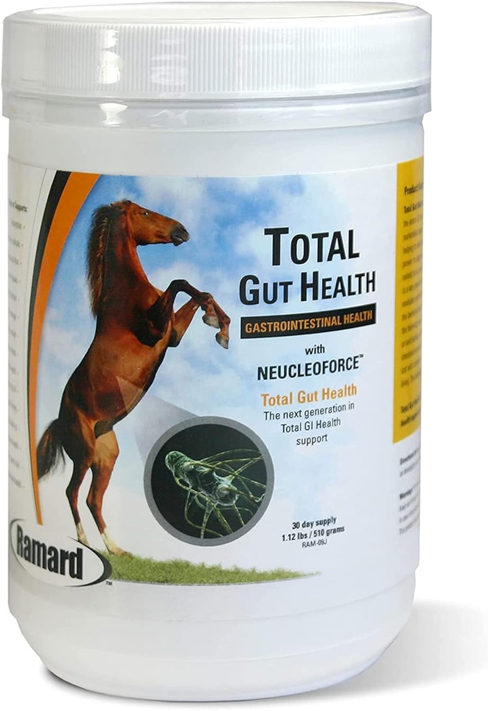 拉玛德总古特健康 Equine 消化支持 - Equine Gut Health Supplement for Mars, 健康古特维他命,肠胃救济, 马的优化消化健康 1.12lb, 30天供应