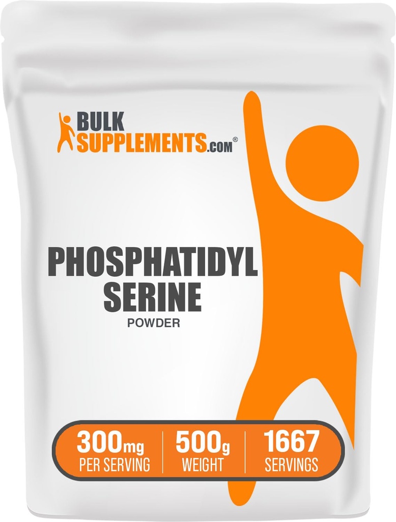 bulk Assupports.com 磷酸二酰苯丙酯-磷酸二酰苯丙酯补充物,来源于豆类-每服300mg(60mg 磷酸二酰苯丙酯),500g(1.1磅)(包1)