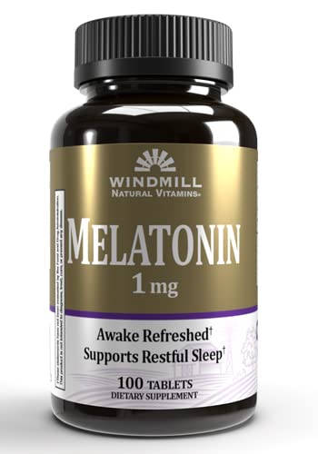 风车Melatonin 1 Mg Tabs 100的风车