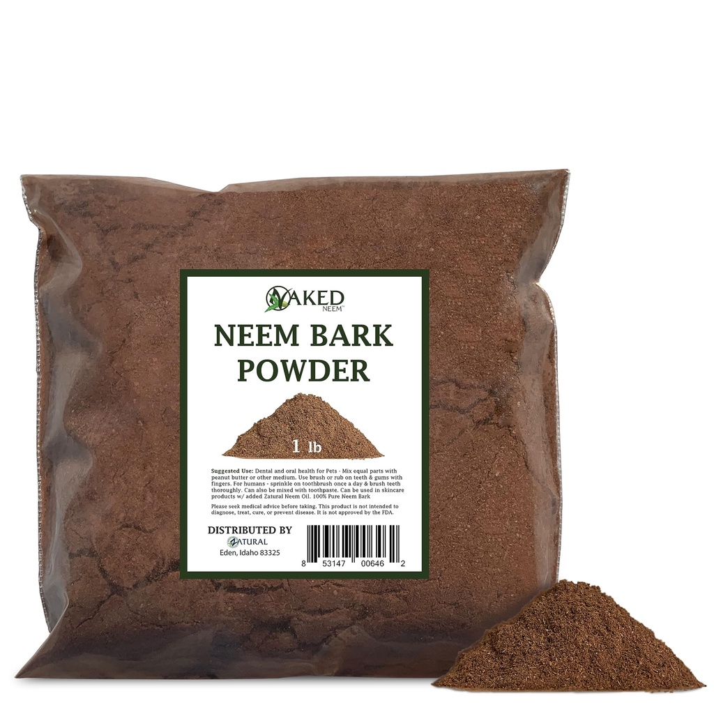 Neem Bark 牙科和文摘支持 - 16oz牙粉
