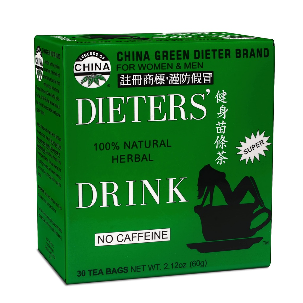 李叔叔的茶 中国绿色饮食者茶咖啡因自由,2.12奥兹,30个伯爵