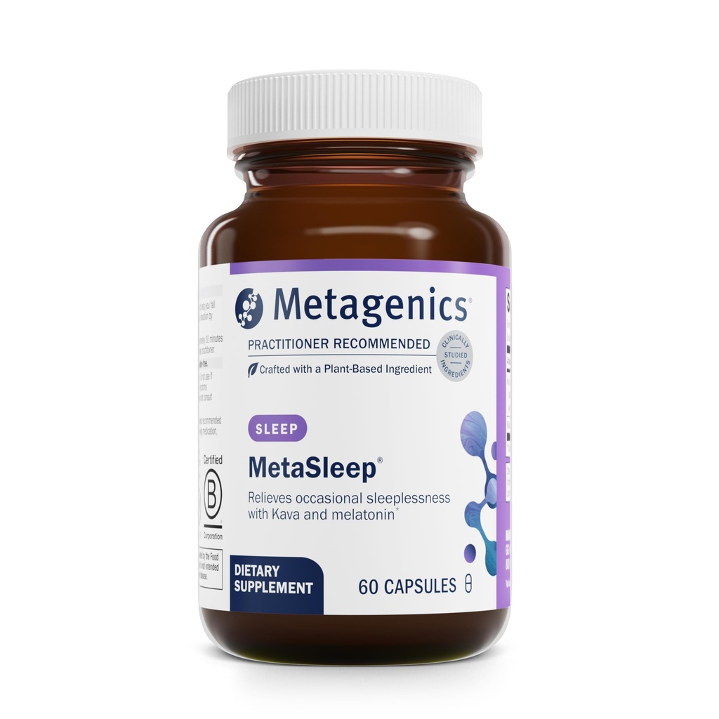元素 - MetaSleep - 带有卡瓦睡眠补充剂的双相梅拉托宁 - 60 Capsules (Pack of 1)
