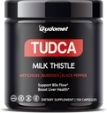 TUDCA Premium 配有牛奶硝酸盐,Artichoke,Burdock & Black Pepper – 支持Bile Flow & Liver Health - 150 Capsules - 美国制造