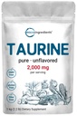 微成份 Taurine 粉末补充剂 → 1 KG, 2000 mg Per service → 不受欢迎的 100%纯度,易吸收的自由形式 → 运动、能量和心脏支持的基本氨基酸