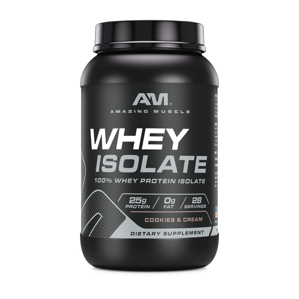 (原始内容存档于2018-09-21) (英语). Amazing Muscle Whey蛋白蛋白隔离粉 \ 25 Grams Protein per service \ 100% Whey Isolate \ 零脂肪 美国制造(2 Lb, Cookies & Cream).